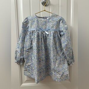Stitchy Fish Floral Long Sleeve Baby Doll Dress